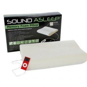 Sound Asleep iPod Memory Foam Pillow