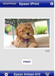 Epson iPrint Photo iPhone App