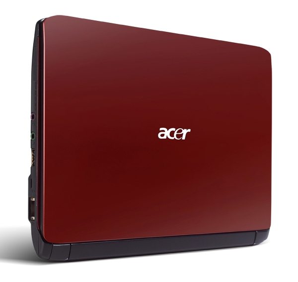 Aspire One 532h red cover standing