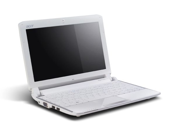 Aspire One 532h silver open left