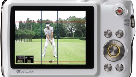 Casio Exilim EX-FS10S Golf Swing Analyzing Digital Smart Camera