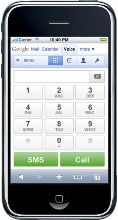 Google Voice for iPhone WebOS HTML5 Webapp