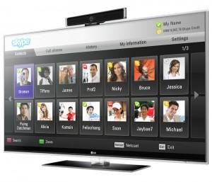 Skype on LG and Panasonic HDTVs