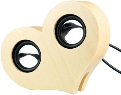 wood heart Speaker