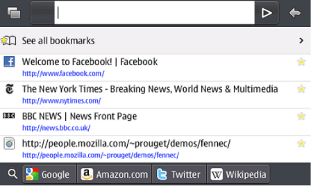 Firefox Mobile for Android in late 2010