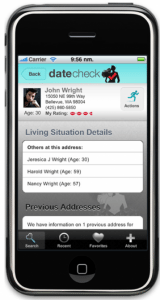 Intelius Date Check for iPhone and Android Devices- Personal Date Police 3