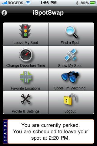 iSpotSwap Parking Spot Finder for iPhone 2