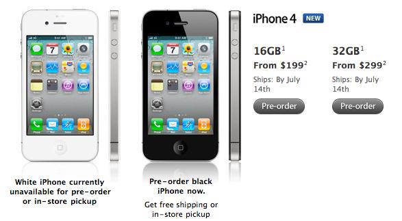 iPhone 4 Shipments Get Pushed Back to July 14th