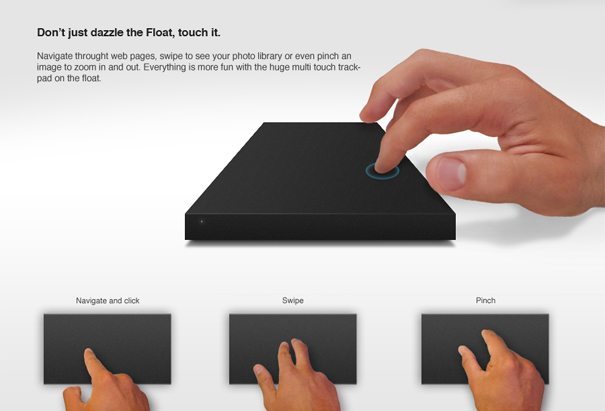 Lacie Float- Harddrive and Trackpad in one Concept