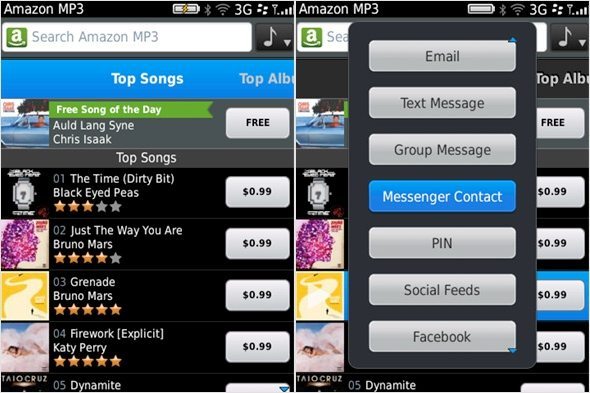 RIM has Amazon MP3 app for BlackBerry