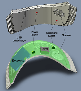 SkyCap Advisor Golf Computer Visor