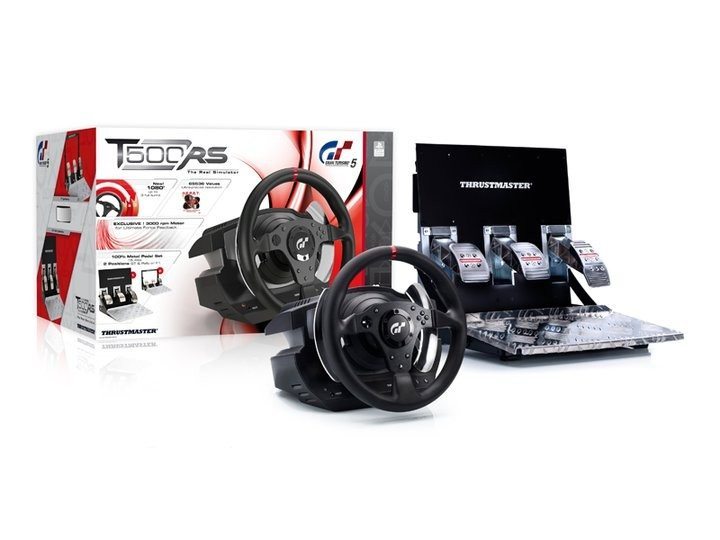 Thrustmaster T500 RS steering wheel for Gran Turismo 5 & PS3