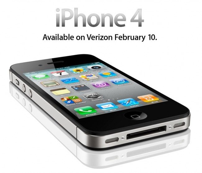 iPhone 4 on Verizon Now Official and Available February 10th