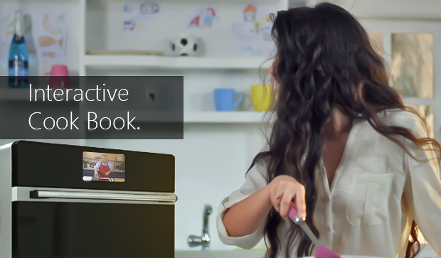 MAID Oven has built in interactive cook book