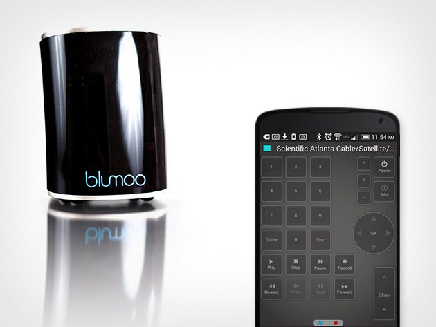 Blumoo Bluetooth Universal Remote works with 225,000 a/v components