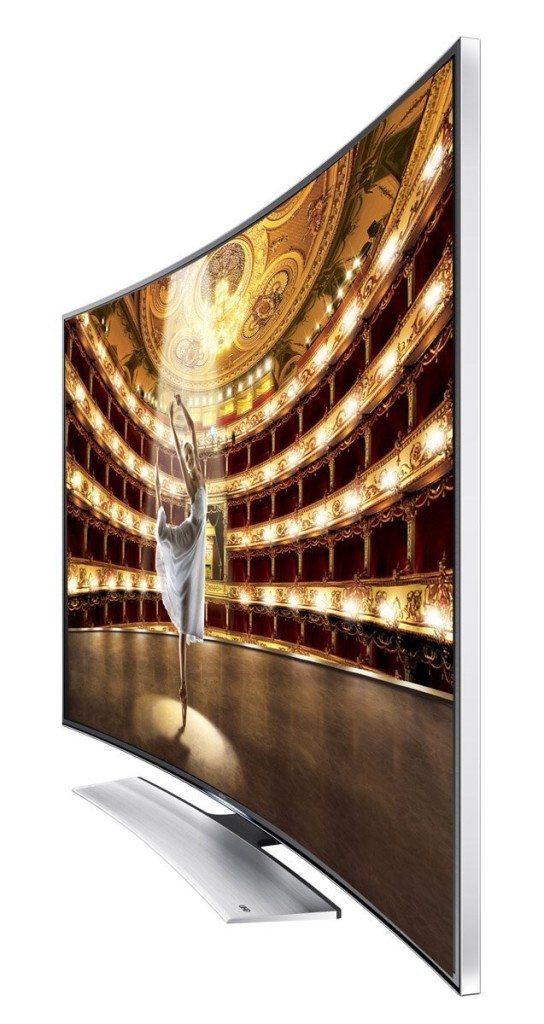 Samsung HU9000 Curved TV has a smart remote with internet browsing capability