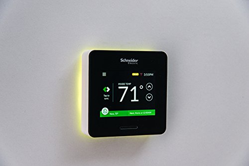 Schneider Electric Wiser Air Smart Thermostat has touch screen
