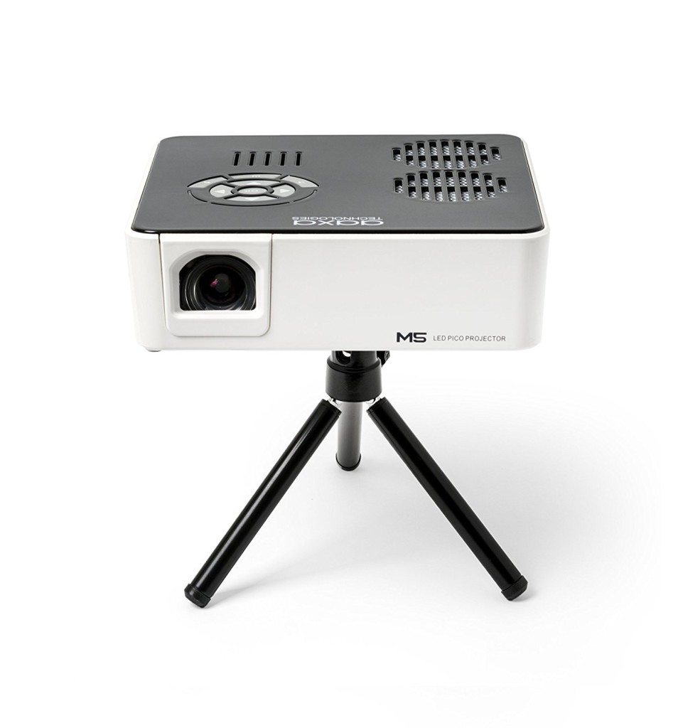 AAXA M5 Mini Projector comes with a mini tripod