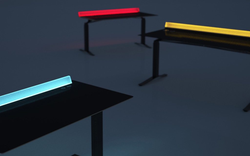 Aerodesk as an LED light bar