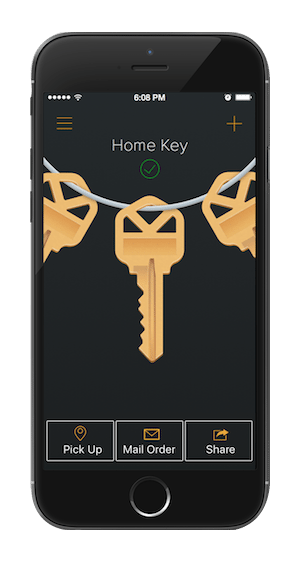 KeyMe has app for iOS and Android