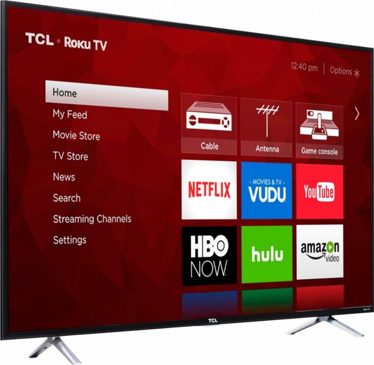 TCL 55S405 has built in Roku