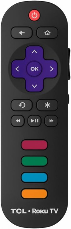 TCL 55S405 TV has a simple but very functional remote