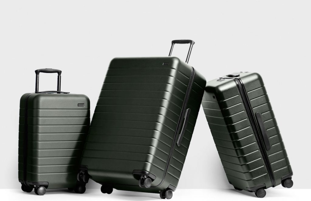 Away Travel Luggage Line comes in 4 sizes