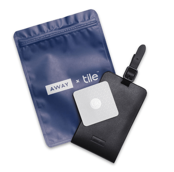 Away X Tile is a locator for your Away Travel Luggage