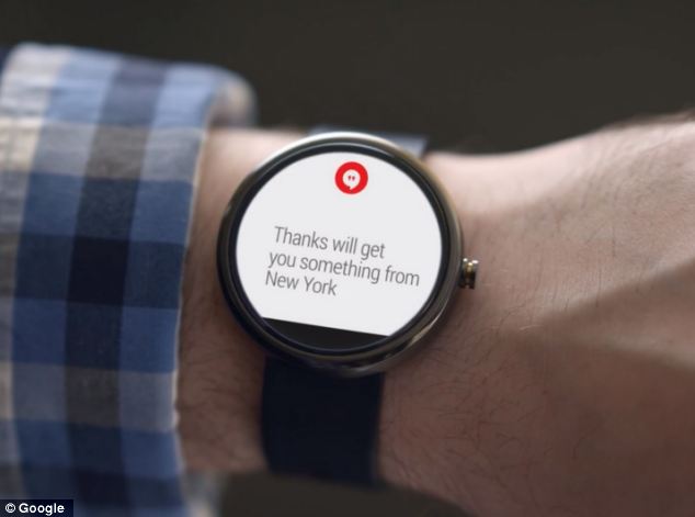 Smartwatch Speech to Text is offered on newer Android smartwatches