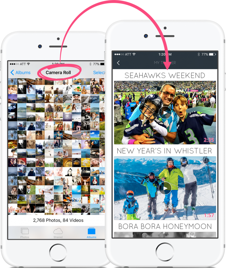 Urlife makes movies from your videos and pictures