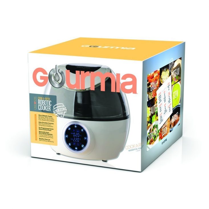 Gourmia Robotic Cooker has easy view lid