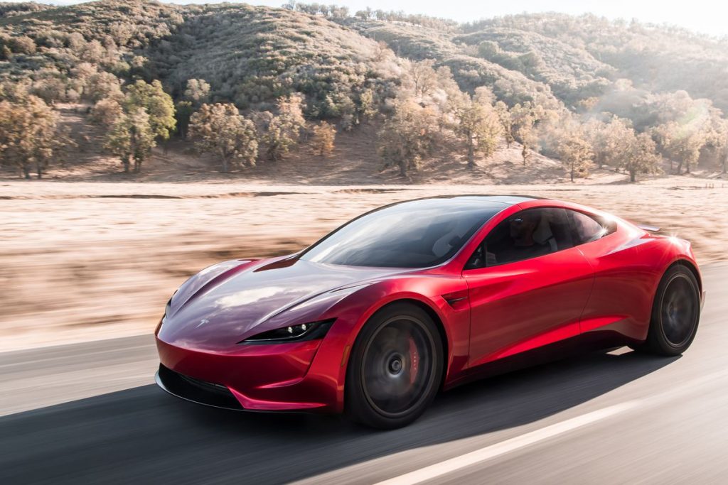 Tesla Roadster goes 0-100 in 4.2 seconds