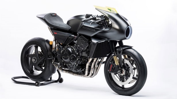 Honda CB4 Interceptor Concept is total black