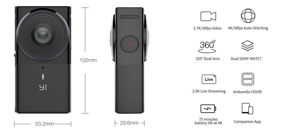 Yi 360 VR Camera is tiny but powerful