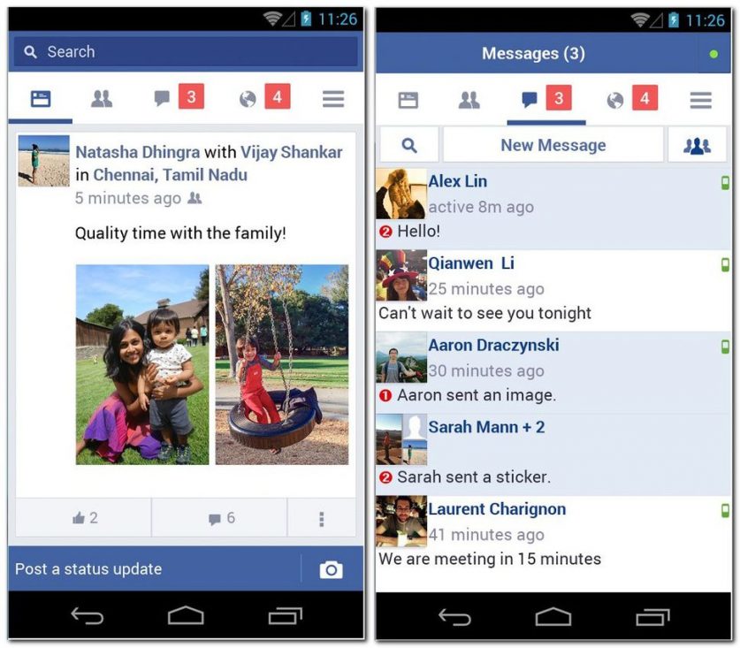 Facebook Lite has many features