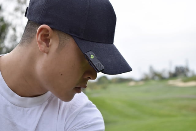 GoGolf GPS clips on hat or sunglasses