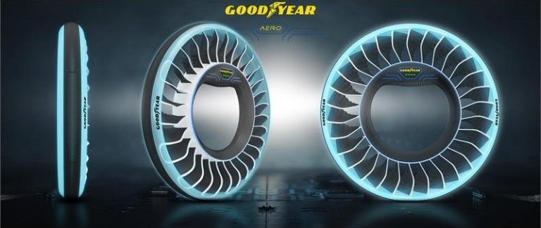 Goodyear Aero Concept Tire Transforms into a Propeller for Flying Cars