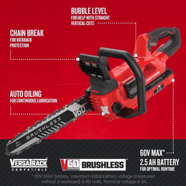Craftsman Cordless Brushless Chainsaw CMCCS660E1 Review