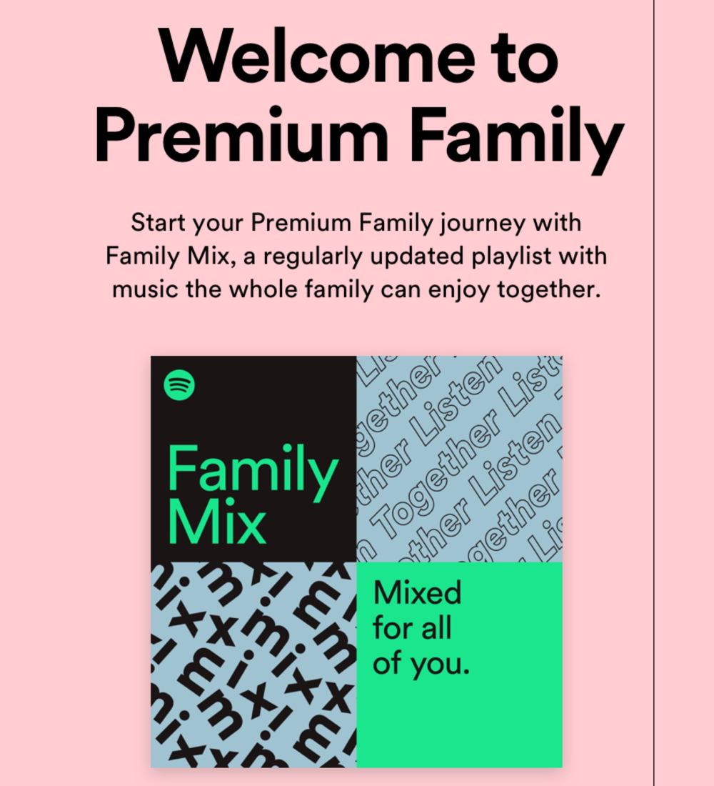 Spotify Premium Family Plans