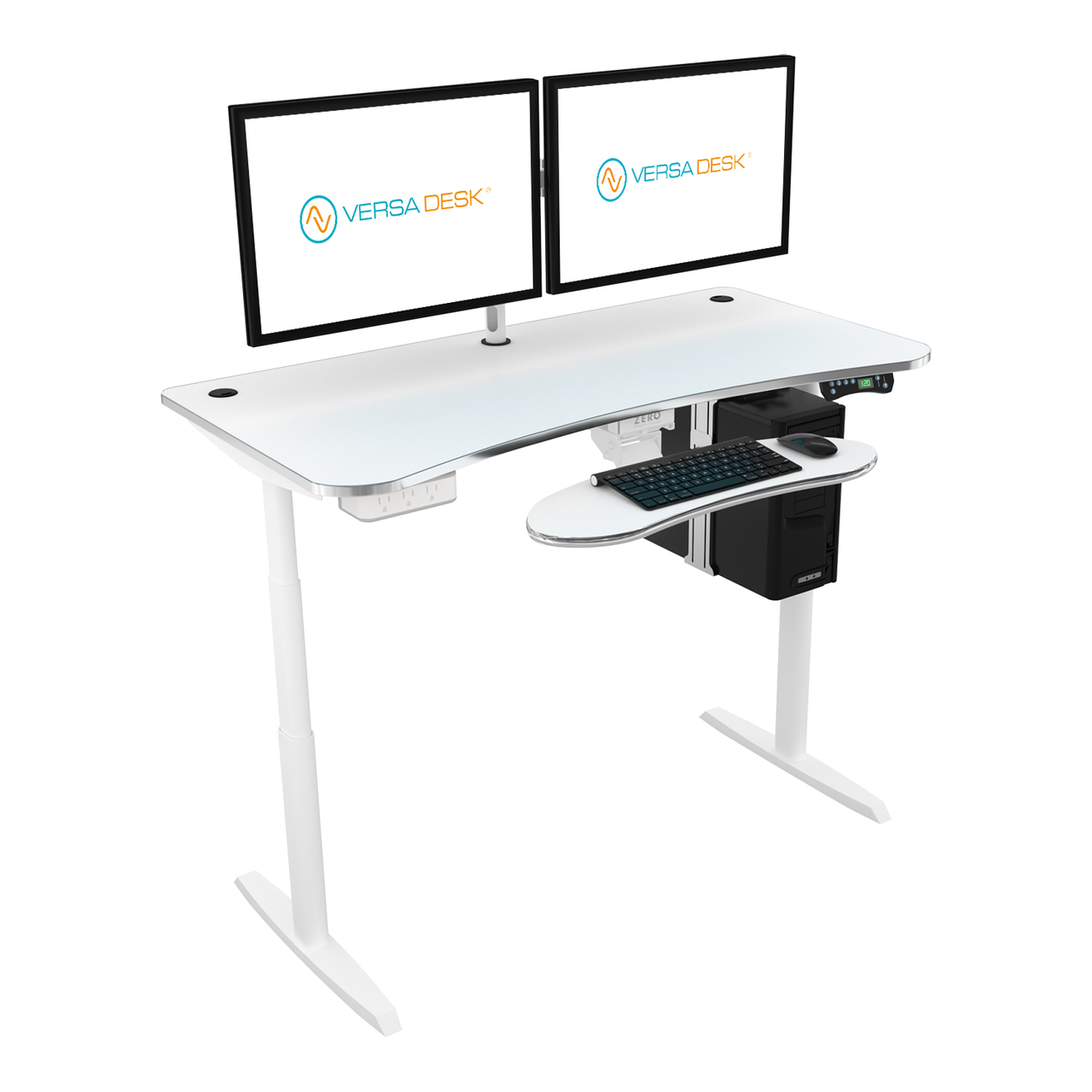 Power Lift Height Adjustable Standing Desk By Versadesk