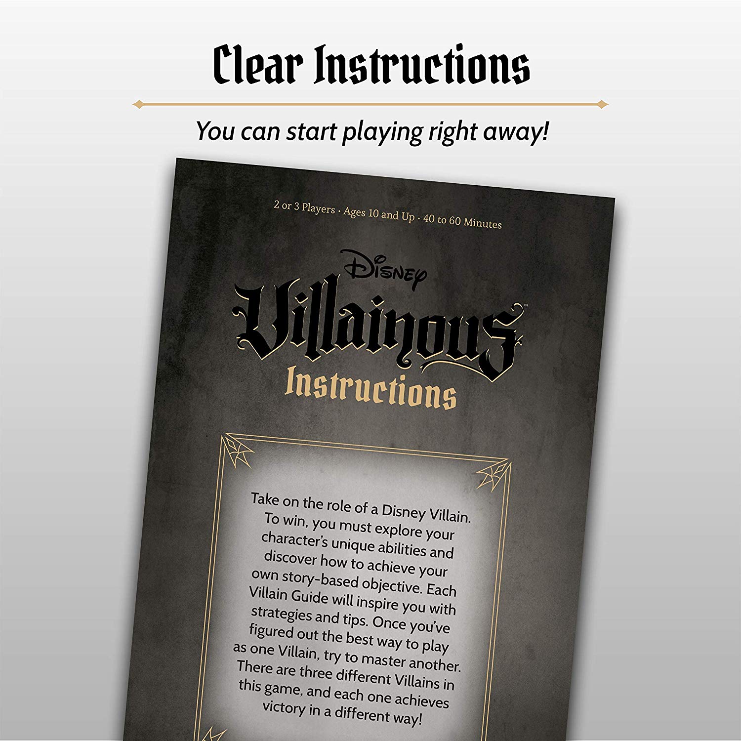 Disney Villainous: Evil Comes Prepared Instructions Manual