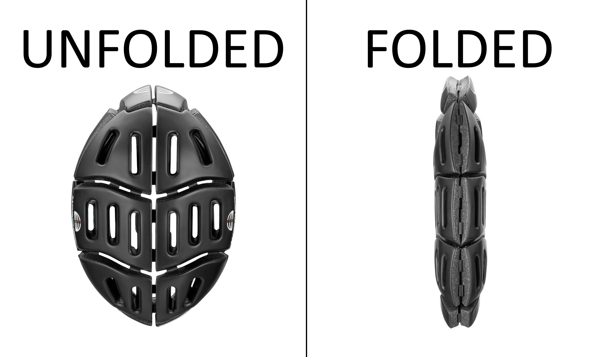 Morpher Helmet Unfolded and Folded