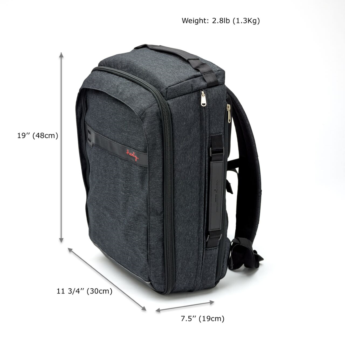 Henty Travel Brief Backpack Measurements