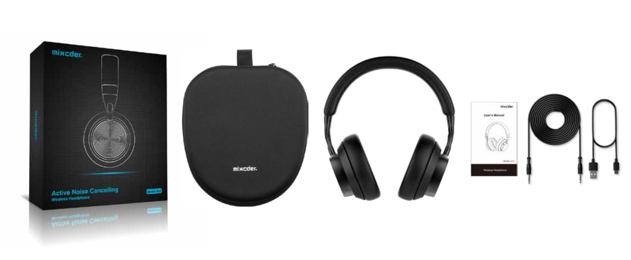 Mixcder E10 Headphones - Box Contents