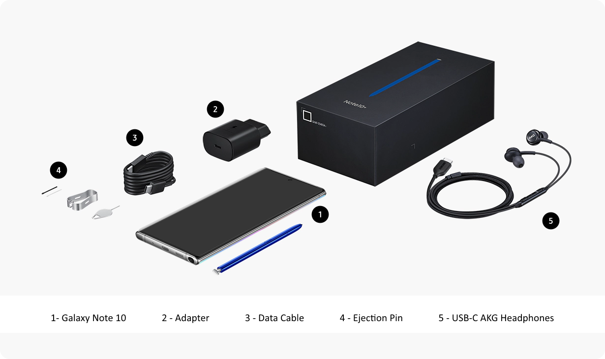 Galaxy Note 10 - Box Contents