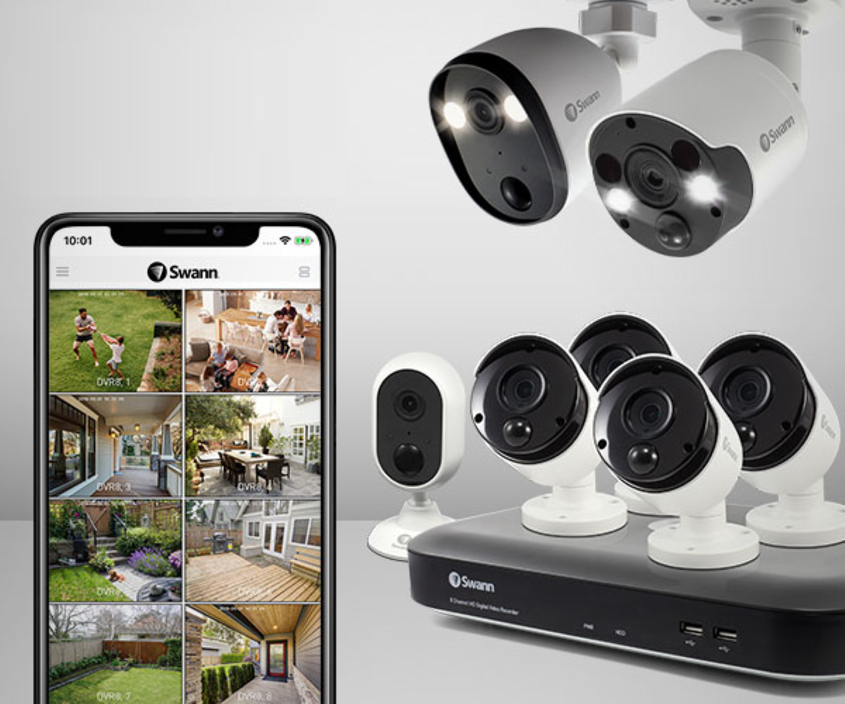 Swann Alert Security Camera - Smartphone App with Multi-Camera Controls