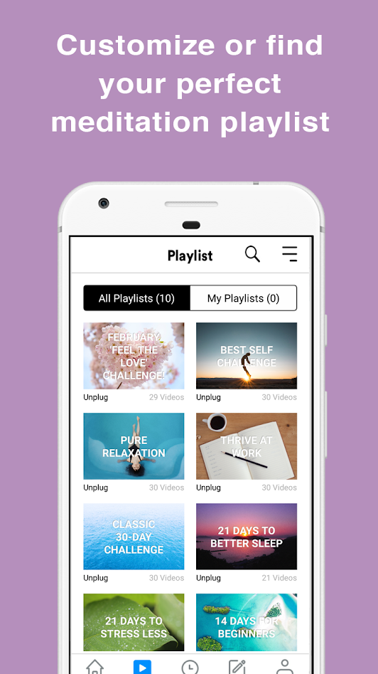 Unplug - App Personal Playlists