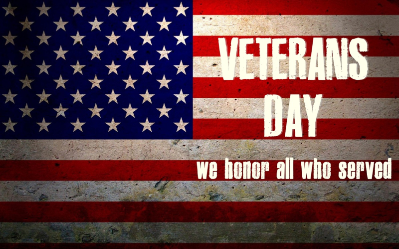 Veterans Day - "We Honor all who served"