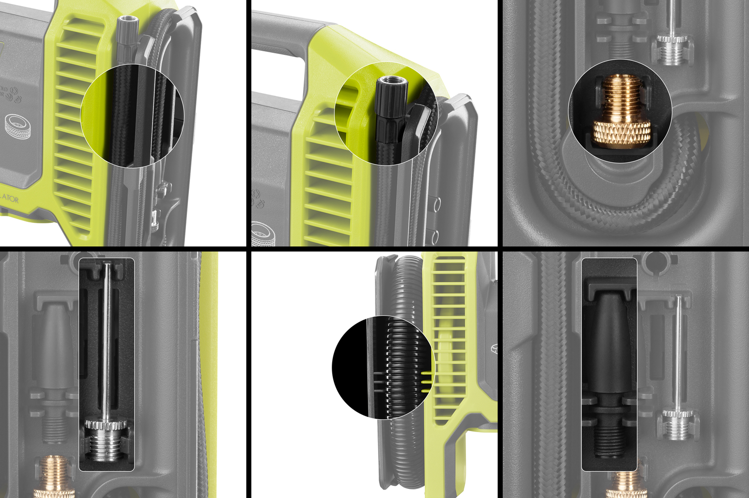 Ryobi P747 - Attachments