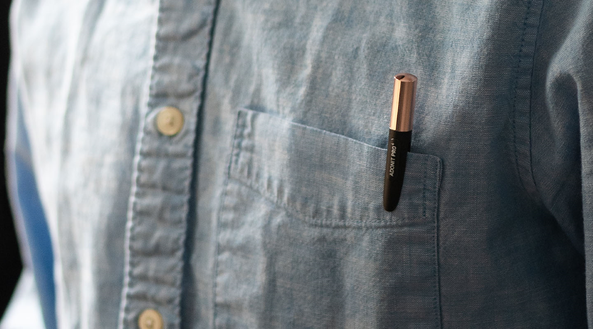 Adonit Pro 4 - Durable Copper Cap & Sleek Grooved Pen Clip/Hook